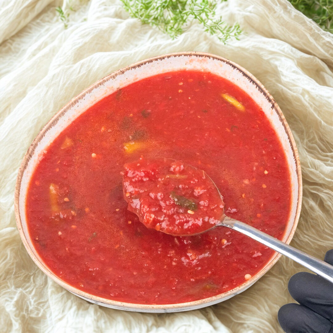 Zeytinyağlı Domates Turşusu (Az Acılı) – Antep Usulü Kütür Lezzet | Ali Fermante 1000 CC Cam Kavanoz