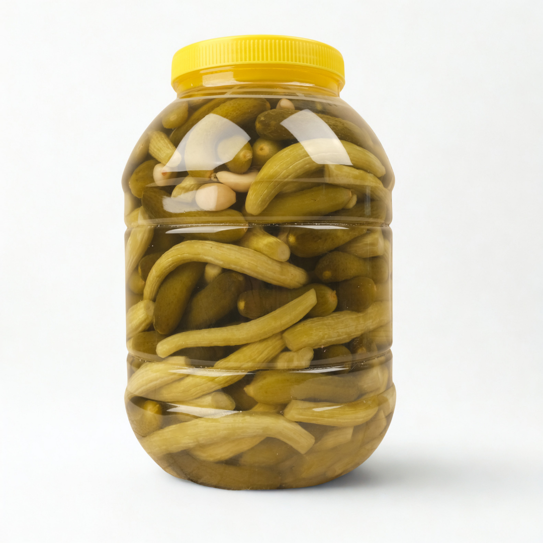 Acur Kornişon Karışık Turşu – Gaziantep Usulü Çıtır Lezzet | Ali Fermante 5 L Pet Kavanoz