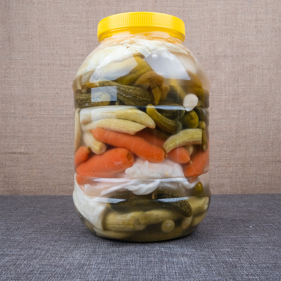 Gaziantep Usulü Çıtır Acılı Karışık Turşu 5 Litre Pet Kavanoz