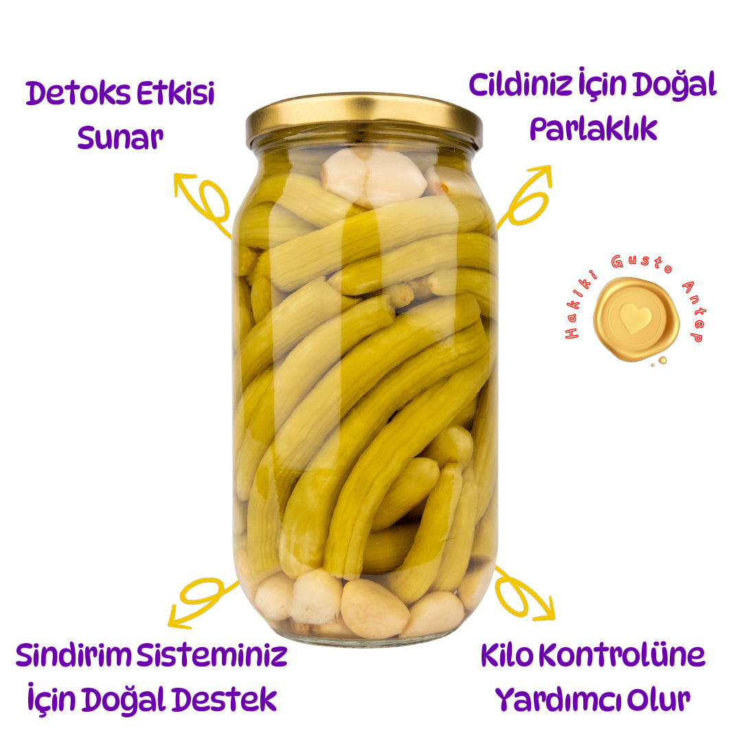 Acur Turşusu – Gaziantep Usulü Çıtır Lezzet | Ali Fermante 1000 CC Cam Kavanoz