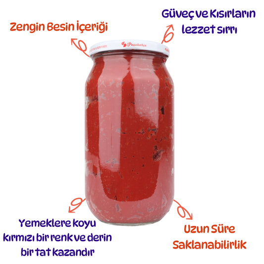 Domates Salçası Güneşte Kurutulmuş Ev Yapımı 1,1 kg