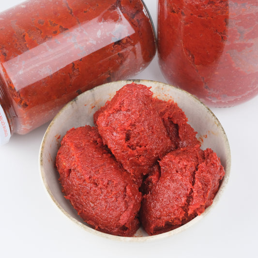 Tatlı Biber - Domates Karışık Salçası Güneşte Kurutulmuş Ev Yapımı 1,1 kg