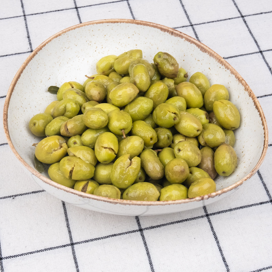 Taş Kırması Yeşil Zeytin 1700cc Cam Kavanoz