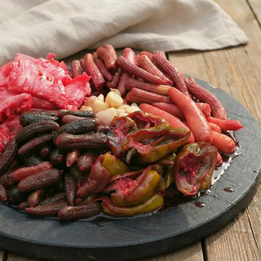 Kırmızı Pancar Sulu Karışık Turşu | Kütür Kütür, Dengeli Ekşi (ACILI) 5 LİTRE