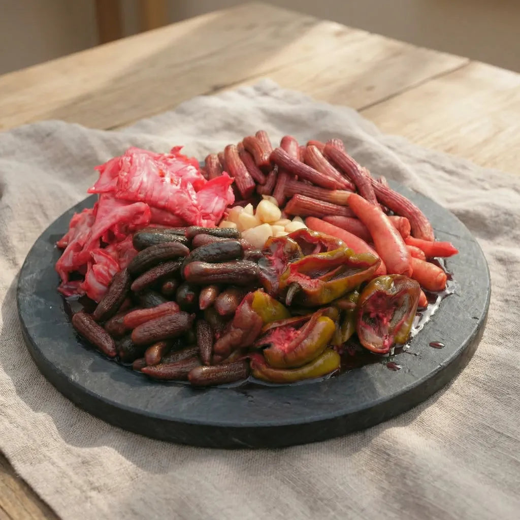 ACISIZ Kırmızı Pancar Sulu Karışık Turşu | Kütür Kütür, Dengeli Ekşi 5 LİTRE