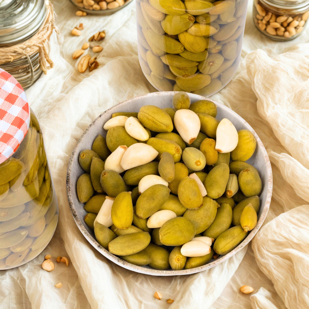 Badem Çağlası Turşusu – Gaziantep Usulü Çıtır Lezzet | Ali Fermante 1000 CC Cam Kavanoz