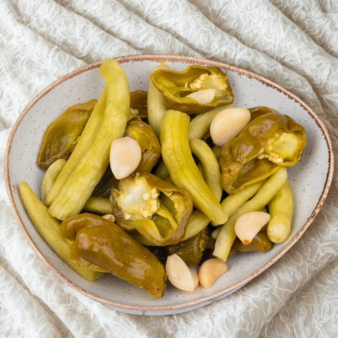 Acur Acı Biber Karışık Turşu – Gaziantep Usulü Çıtır & Acılı | Ali Fermante 5 Litre Pet Kavanoz