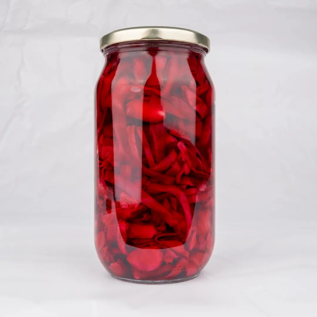 Kırmızı Lahana Turşusu – Antep Usulü Çıtır & Canlı Renk | Ali Fermante 1000 CC Cam Kavanoz