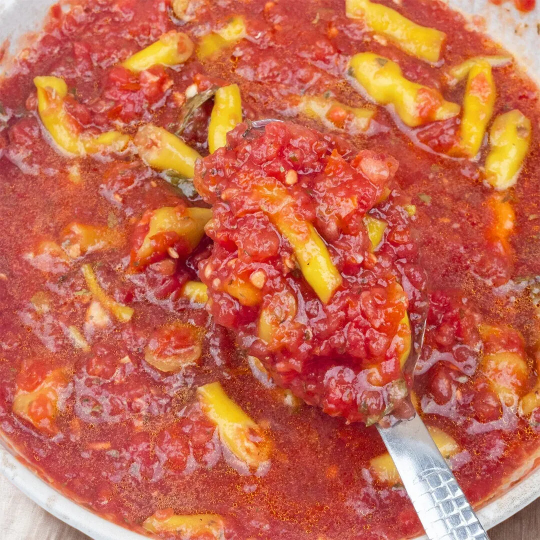 Zeytinyağlı Acılı Domates Turşusu – Antep Usulü Kütür Lezzet | Ali Fermante 1000 CC Cam Kavanoz