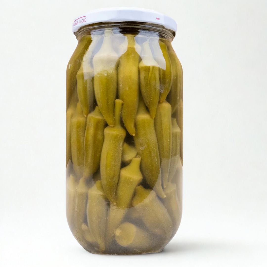 Bamya Turşusu – Gaziantep Usulü Çıtır & Doğal | Ali Fermante 1000 CC Cam Kavanoz