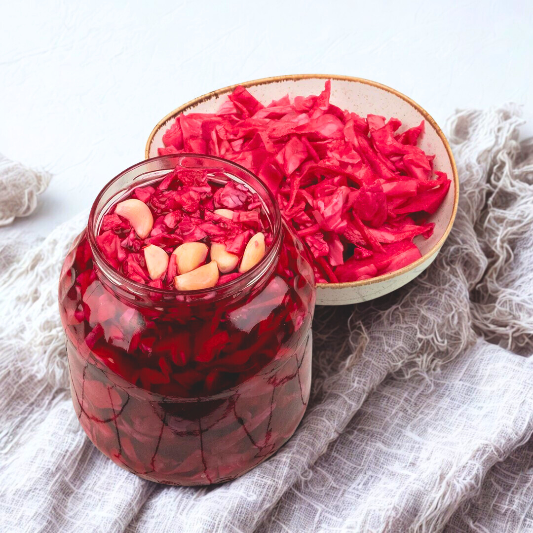 Kırmızı Lahana Turşusu – Doğal & Gaziantep Usulü | Ali Fermante 1700 CC Cam Kavanoz