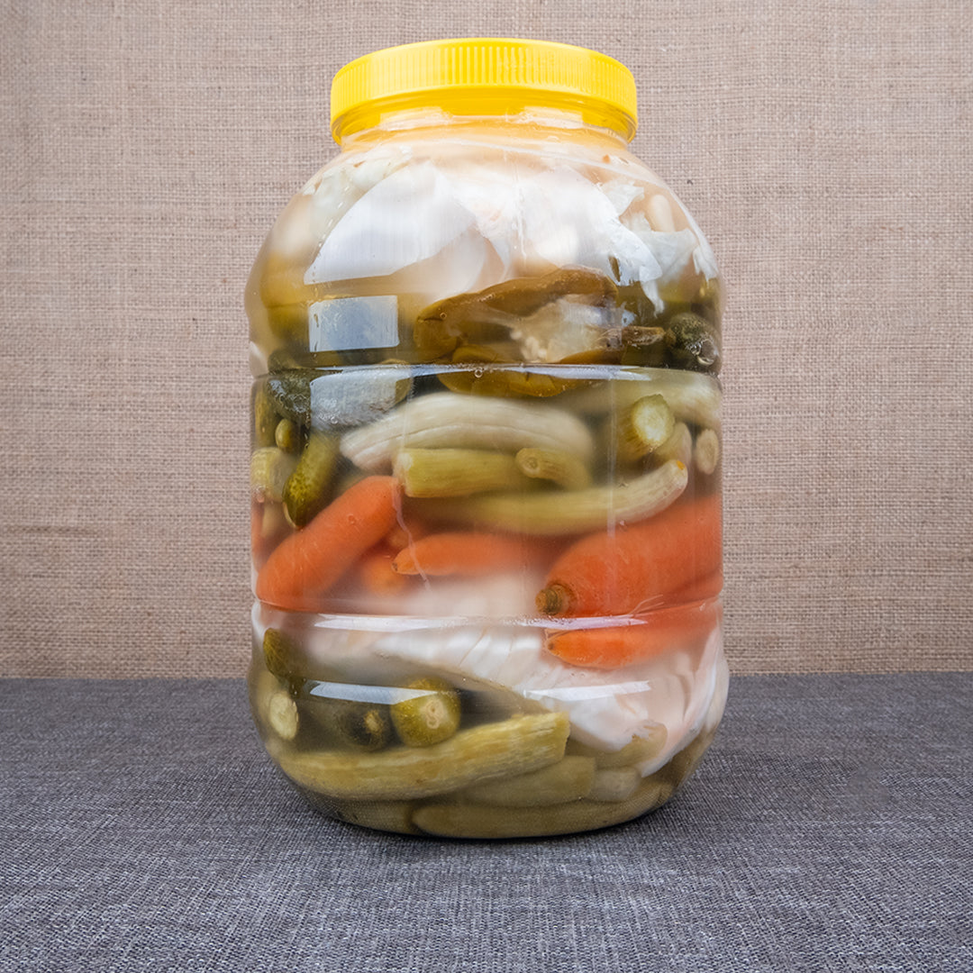 Gaziantep Usulü Çıtır Acısız Karışık Turşu 5 Litre Pet Kavanoz