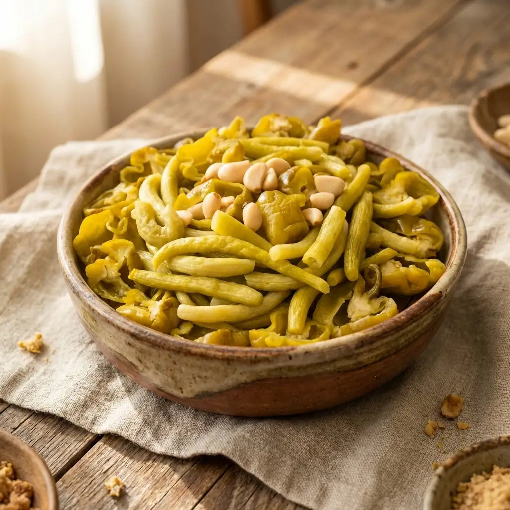 Çıtır Acur & Acı Biber Karışık Turşu – Yeni Mahsul ve Acılı | Ali Fermante (5 L)