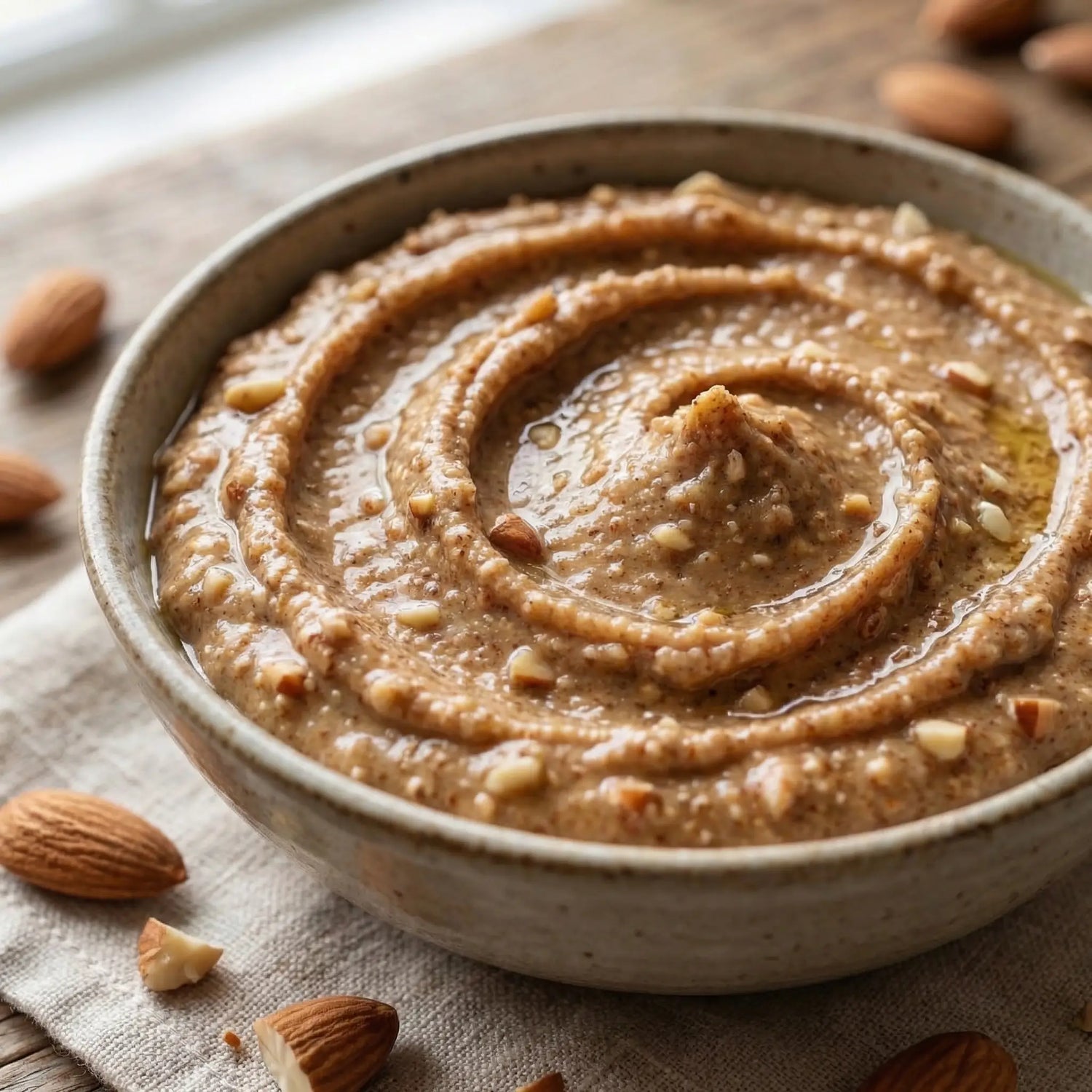 Ali Fermante Doğal Badem Kreması | İpeksi Gurme Lezzet (430cc Cam Kavanoz)