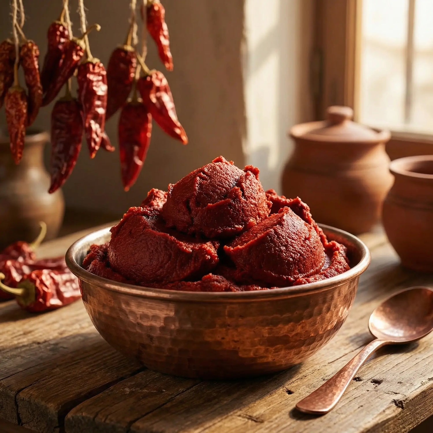 Ali Fermante Güneşte Kurutulmuş Tatlı Karışık Salça | Domates ve Tatlı Biberli Ev Yapımı