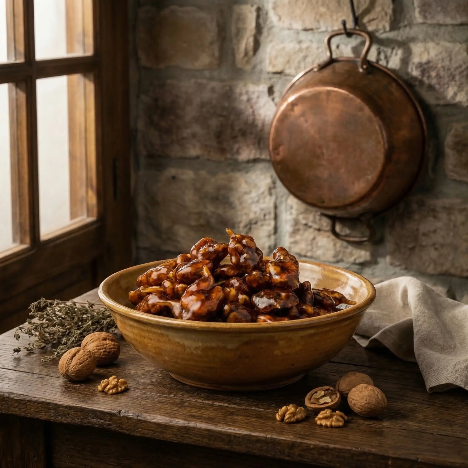 Ali Fermante Doğal Cevizli Sucuk | Katkısız Pekmezli Geleneksel Lezzet (500 Gr)