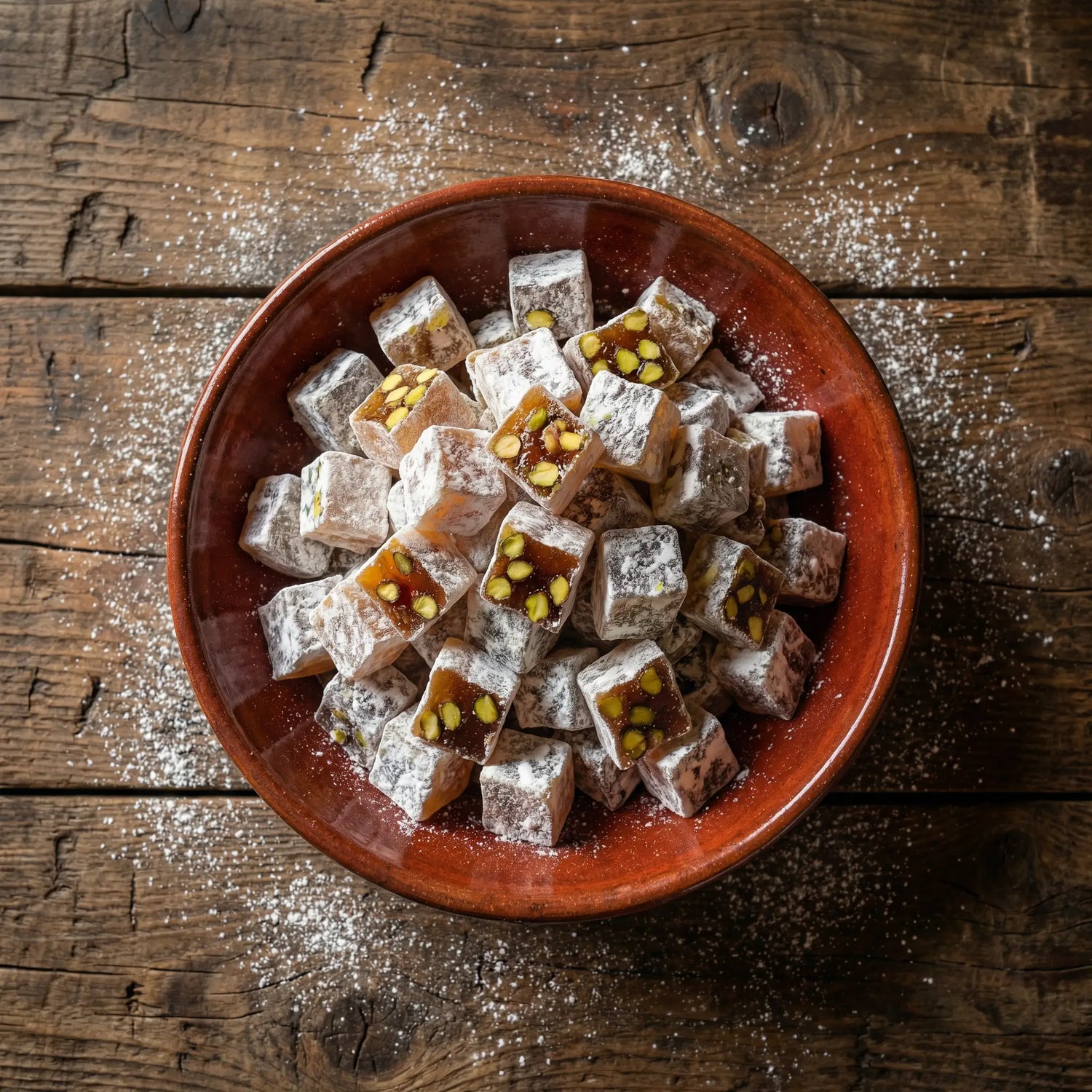 Ali Fermante Çifte Kavrulmuş Fıstıklı Lokum | Gaziantep Usulü Doğal Lezzet (500 Gr)