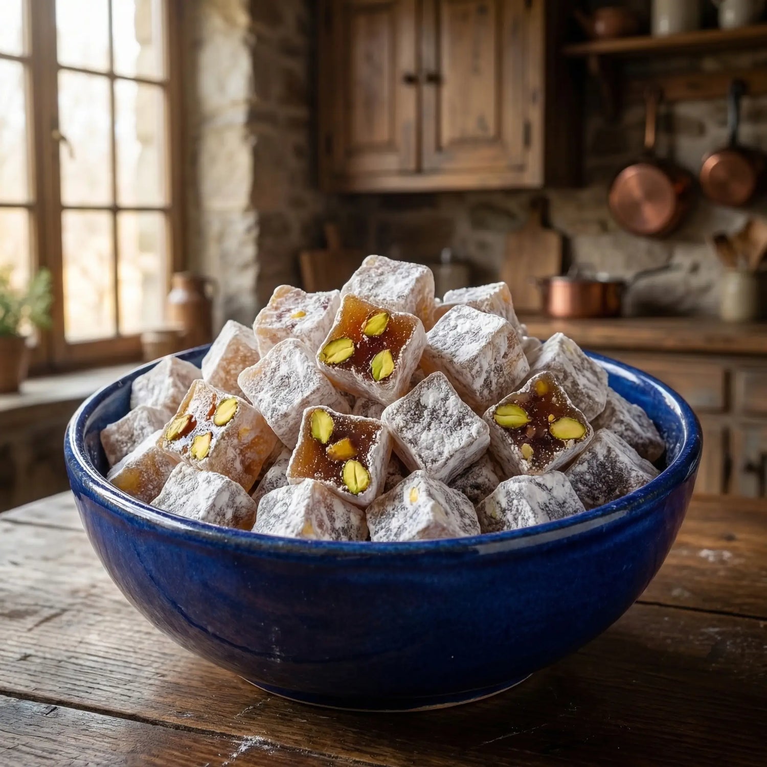 Ali Fermante Çifte Kavrulmuş Fıstıklı Lokum | Gaziantep Usulü Doğal Lezzet (500 Gr)