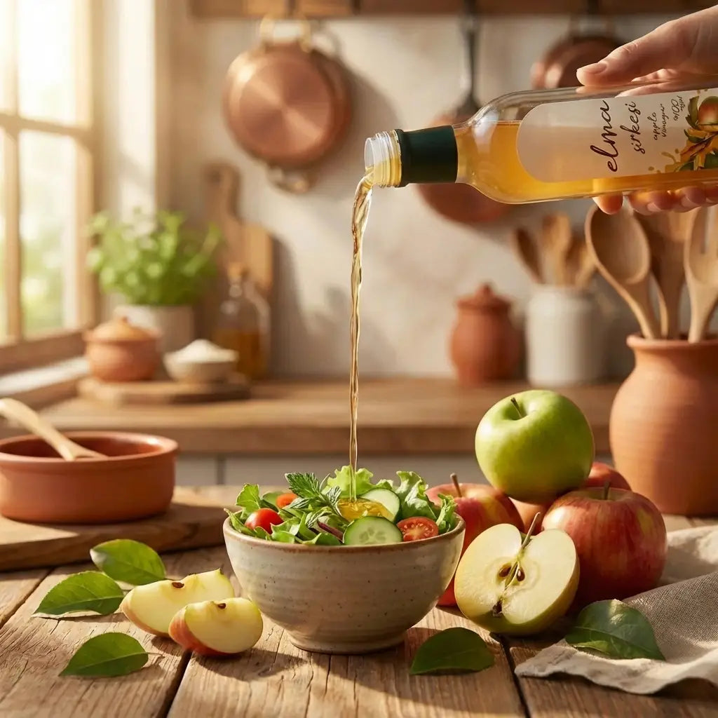 Ali Fermante Doğal Elma Sirkesi | Geleneksel Fermente Şifa Mucizesi (500 ml)