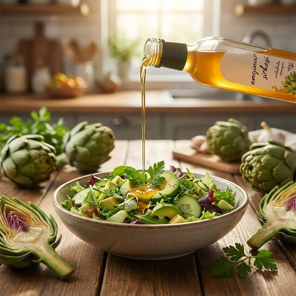 Ali Fermante Doğal Enginar Sirkesi | Geleneksel Fermente Şifa Kaynağı (500 ml)