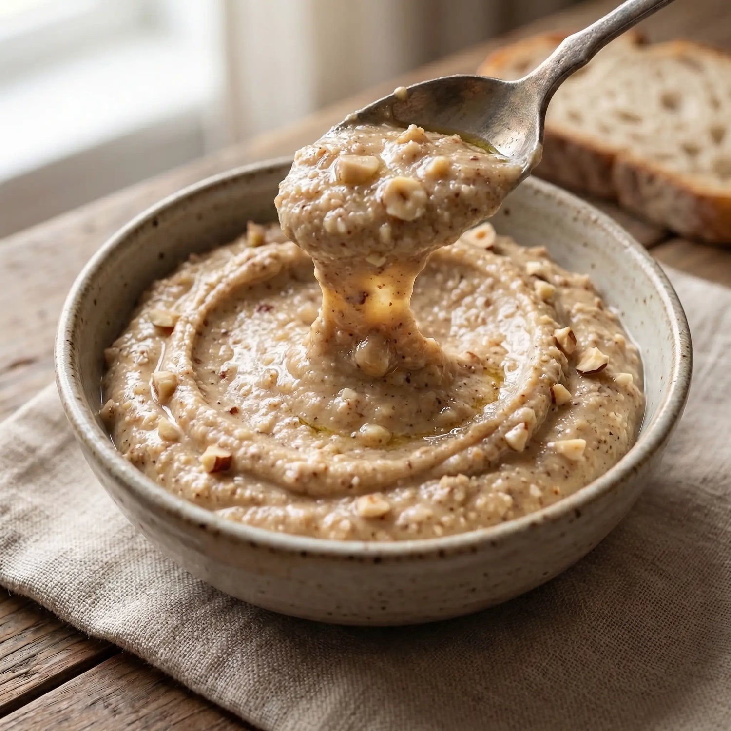 Ali Fermante Doğal Fındık Parçacıklı Fındık Kreması | Gurme Lezzet (430cc Cam Kavanoz)