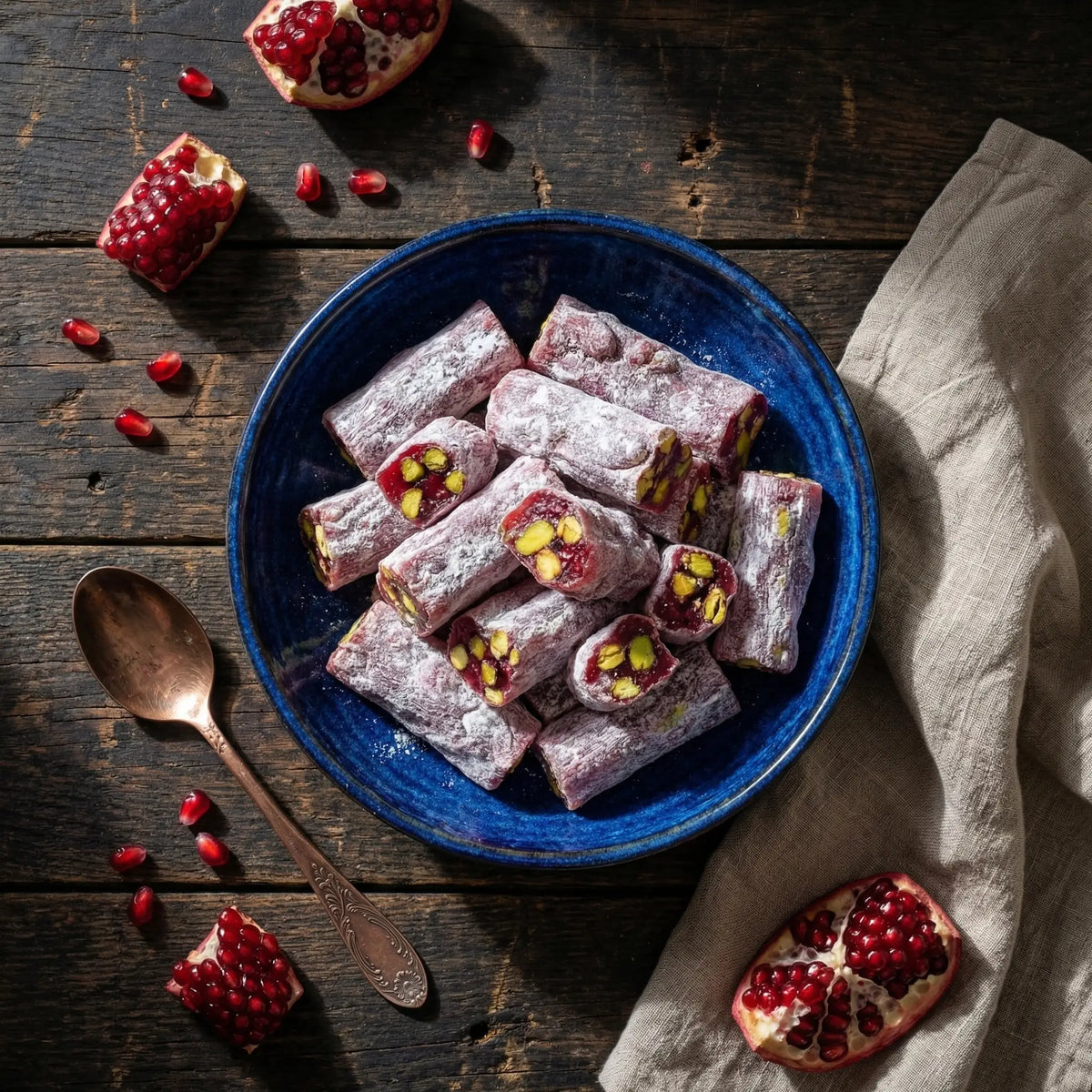 Narlı Fıstıklı Lokum 500 Gr | Ali Fermante Gurme Lezzet – görsel 6