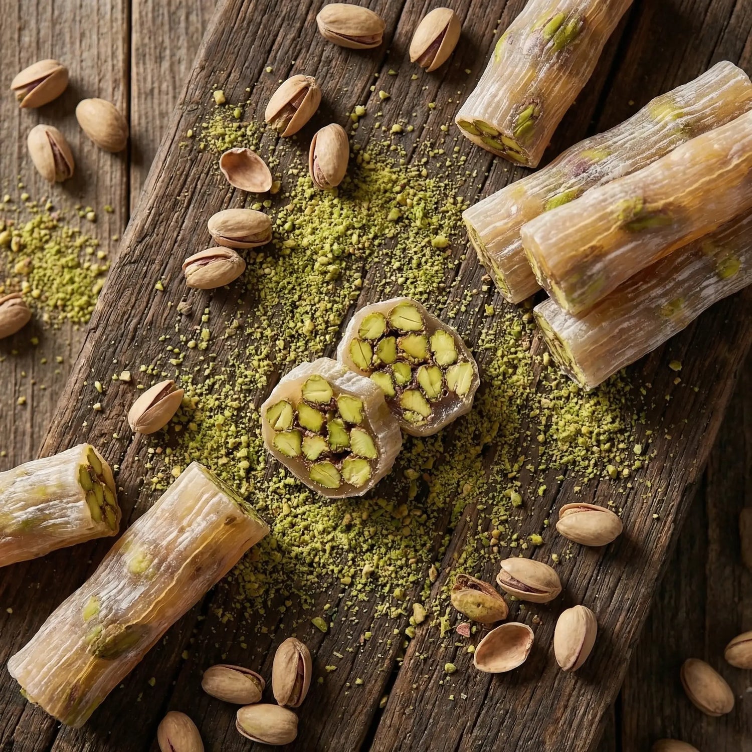 Geleneksel Fıstıklı Lokum – Doğal ve Sade | Ali Fermante (500 Gr)