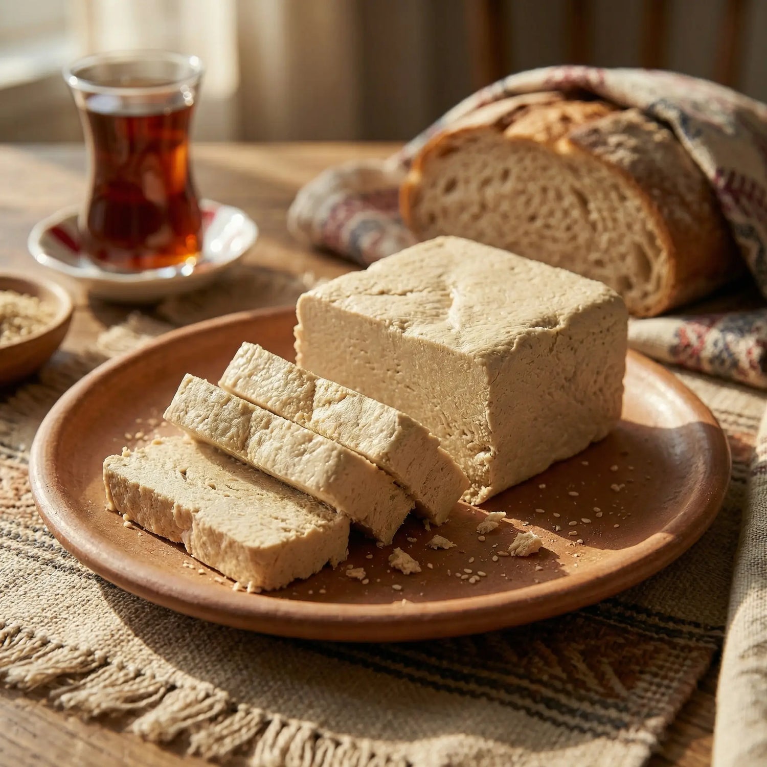 Ali Fermante Doğal Sade Tahin Helvası | Geleneksel Gurme Lezzet (470 Gr)