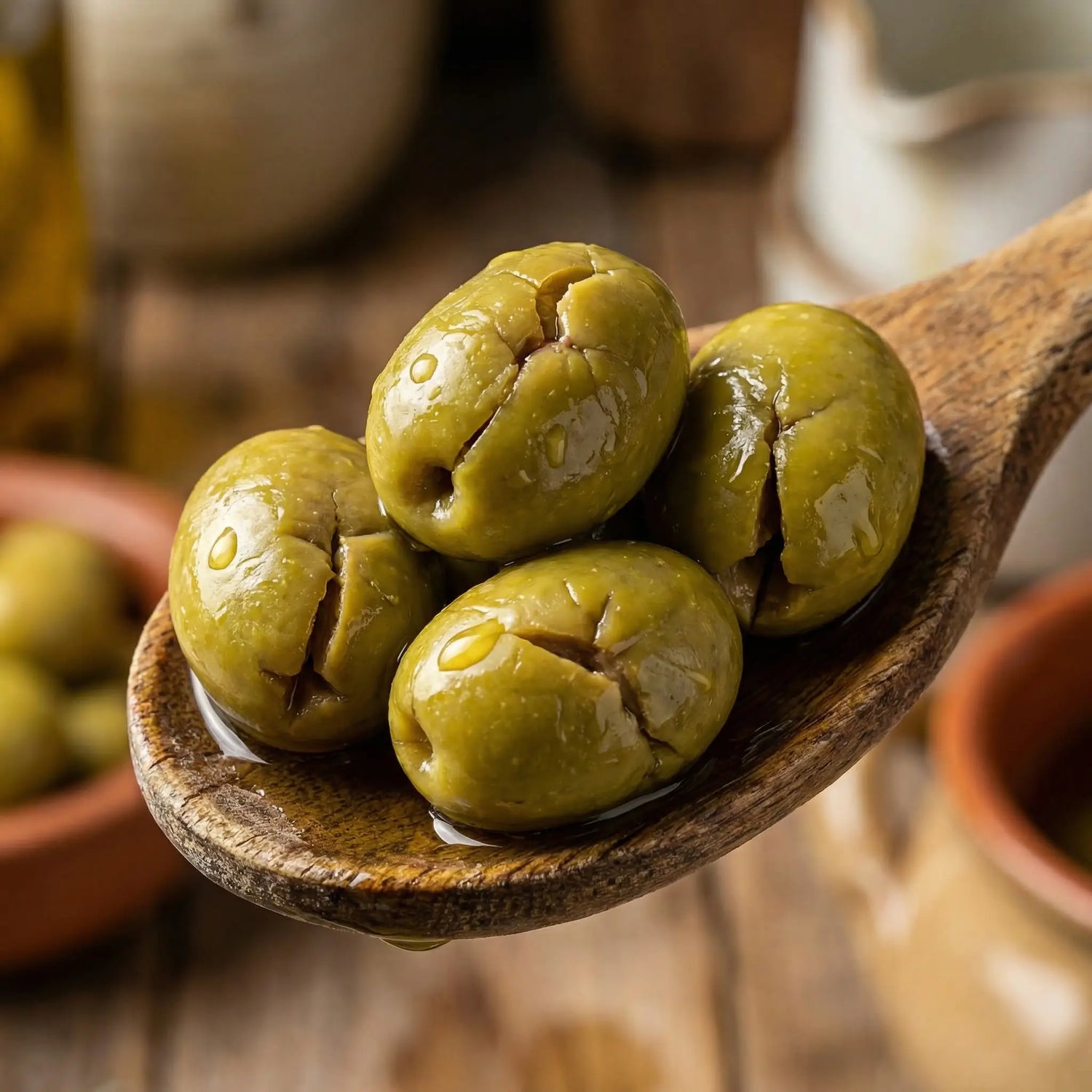 Ali Fermante Doğal Kilis Taş Kırması Yeşil Zeytin | Gurme Lezzet (1700cc Cam Kavanoz)
