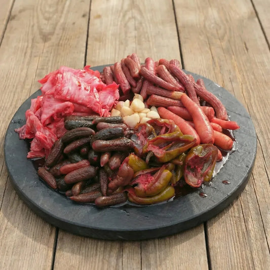 Kırmızı Pancar Sulu Karışık Turşu | Kütür Kütür, Dengeli Ekşi (ACILI) 5 LİTRE